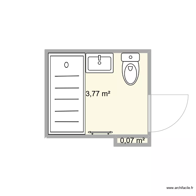 sdb mirouse capbreton. Plan de 2 et 4 m² sdb mirouse capbreton. Plan de 2 et 4 m²