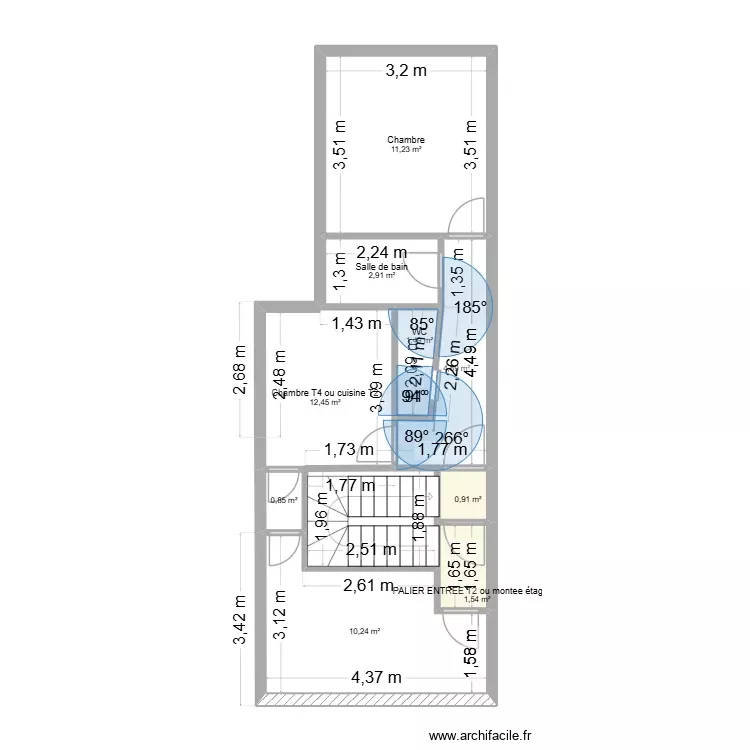 PLAN VARILHES etage 2. Plan de 9 Pièces et 47 m² PLAN VARILHES etage 2. Plan de 9 Pièces et 47 m²