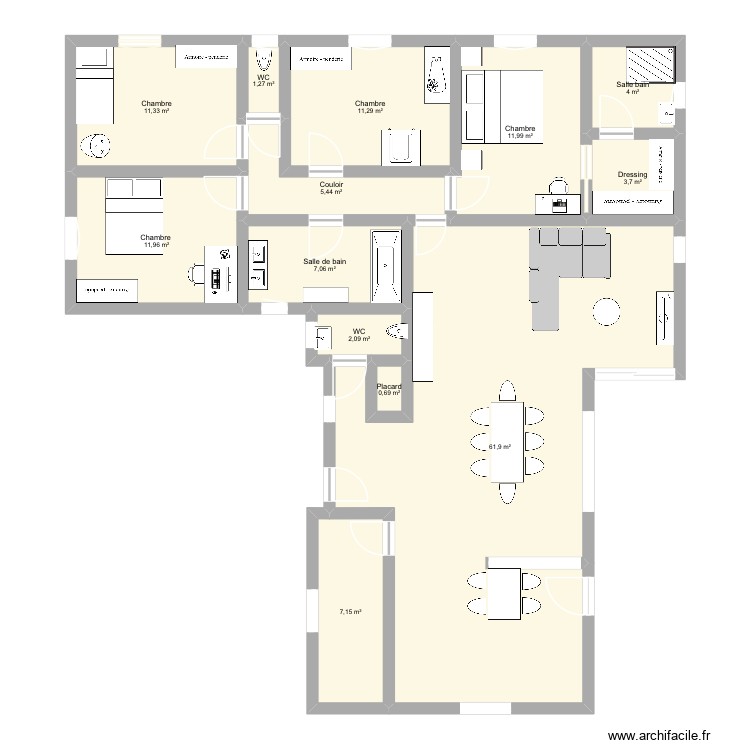 Maison. Plan de 0 pièce et 0 m2 Maison. Plan de 0 pièce et 0 m2