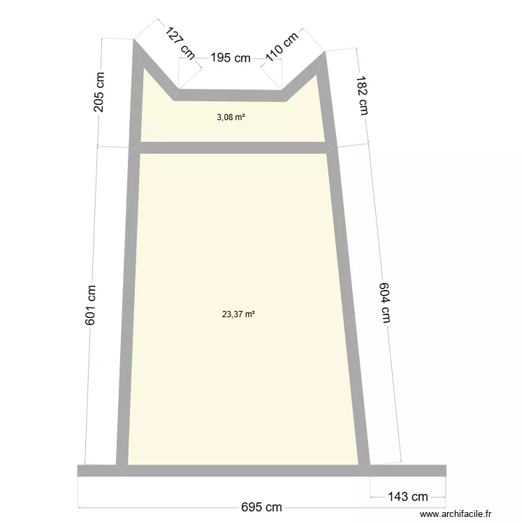 Ebauche ch&acirc;teau d'eau - 29 mars 25. Plan de 
