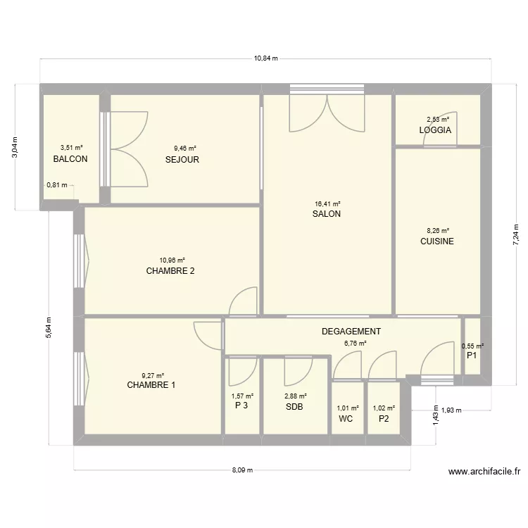 RENAULT. Plan de 13  et 74 m²