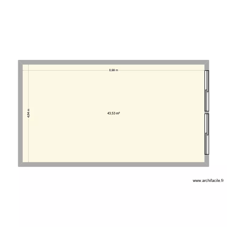 Deux Conteneurs aux Tilleuls.. Plan de 1  et 44 m²