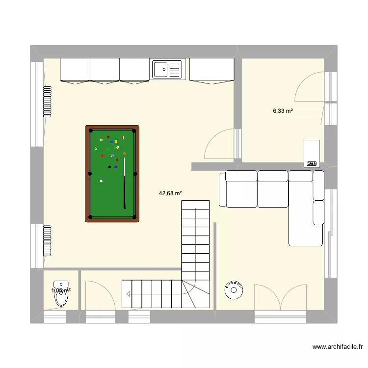 maison. Plan de 