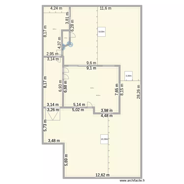 Plan maison mireval. Plan de 4  et 421 m²