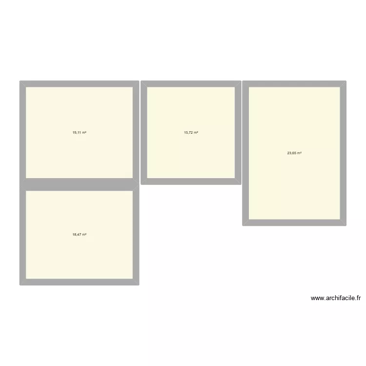 Leetchee Blagnac. Plan de 4  et 77 m²