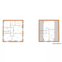 Plan implantation electricit&eacute; R+1 et R+2