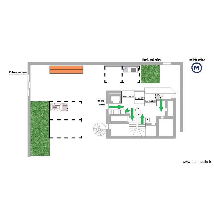 la maison de l'initiative. Plan de 0 pièce et 0 m2