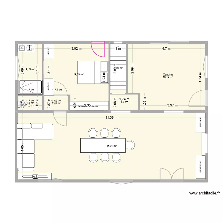 UR ONEA ETAGE v13. Plan de 