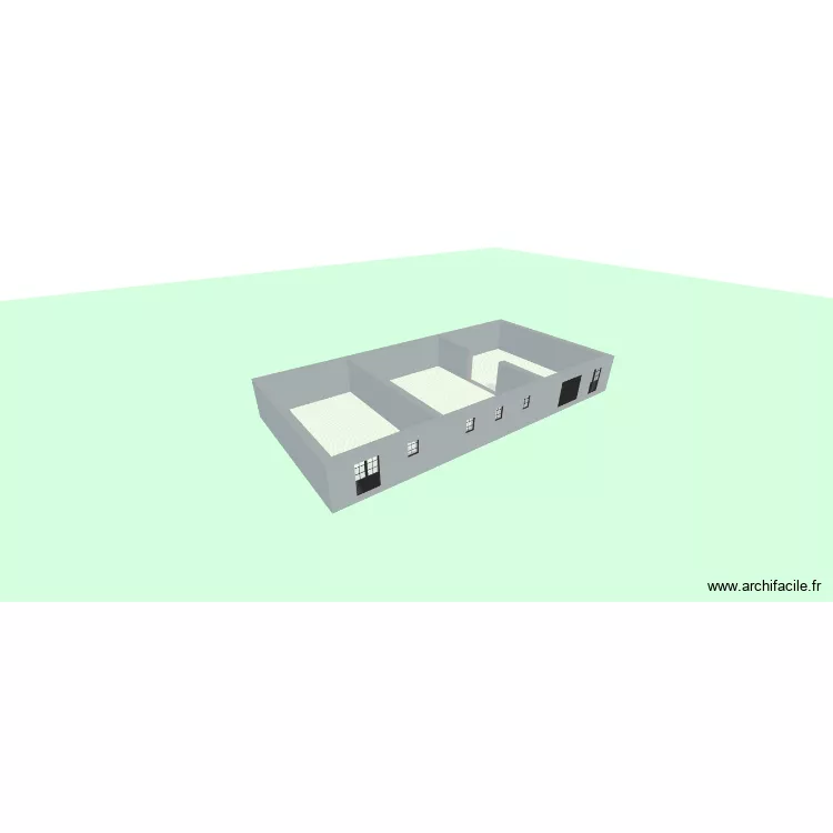 garage orvalho. Plan de 3  et 192 m²