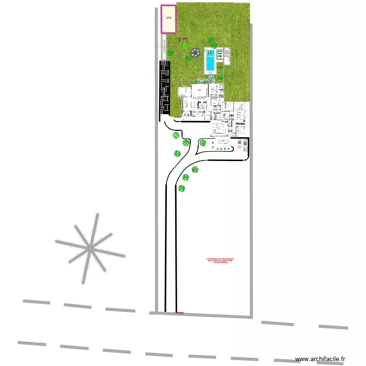 Option 3. Plan de 2 et 95 m² Option 3. Plan de 2 et 95 m²
