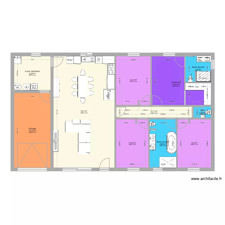 Maison Mom. Plan de 11 et 140 m² Maison Mom. Plan de 11 et 140 m²