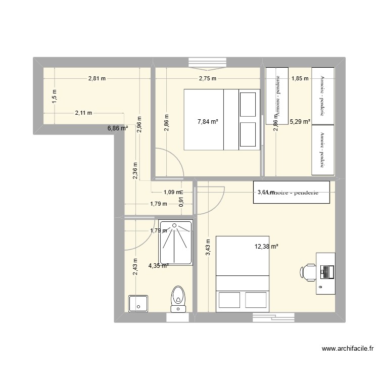 projet 2. Plan de 0 pièce et 0 m2
