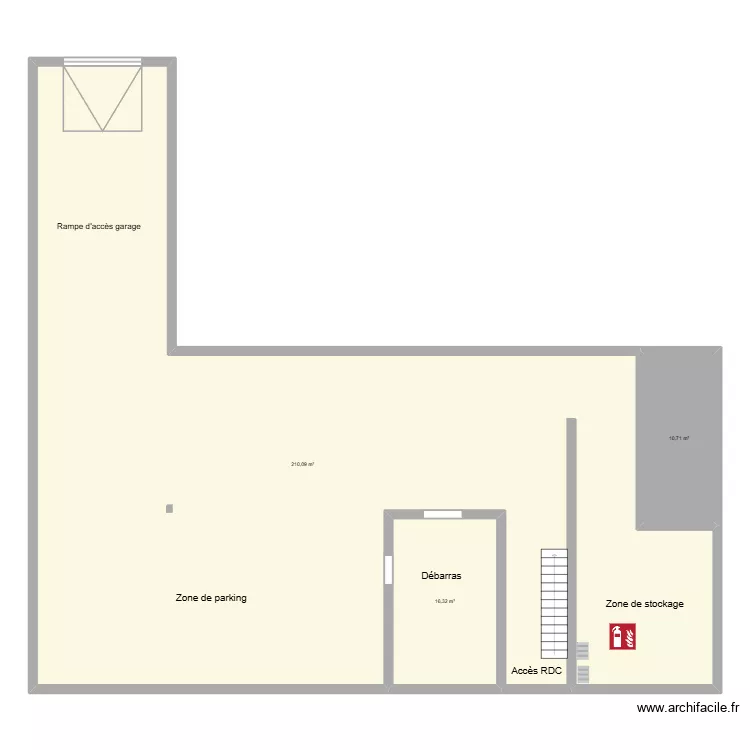 CJP -1. Plan de 3 et 237 m² CJP -1. Plan de 3 et 237 m²