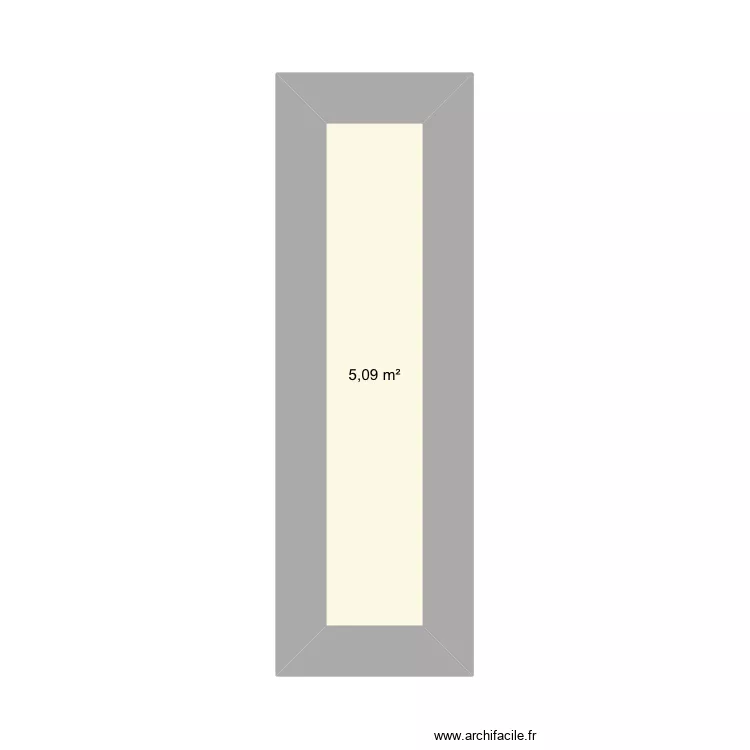 Maison. Plan de 1 et 5 m² Maison. Plan de 1 et 5 m²