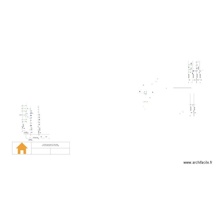 monofilaire 3eme étage. Plan de 0 pièce et 0 m2