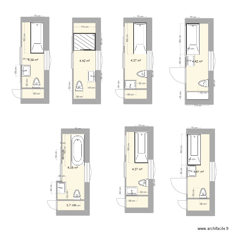 sdb combles 3. Plan de 8 pièces et 31 m2