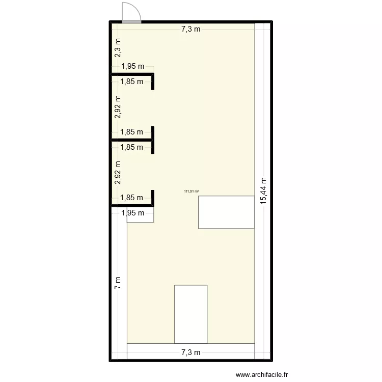 STK - 210. Plan de 16  et 107 m²