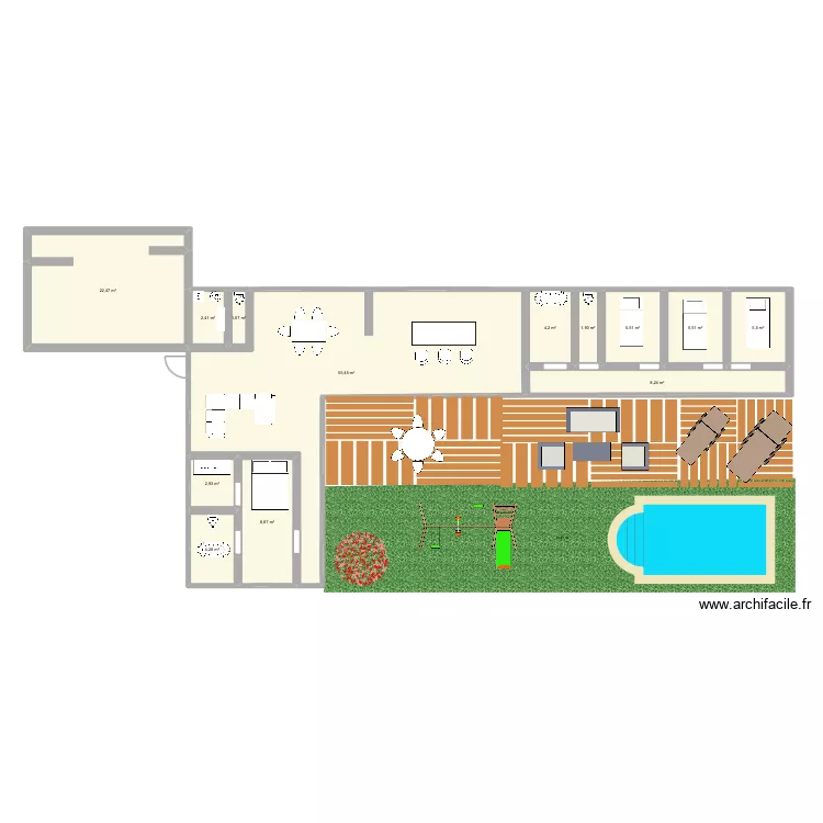 chez moi 1. Plan de 13 pièces et 128 m² chez moi 1. Plan de 13 pièces et 128 m²