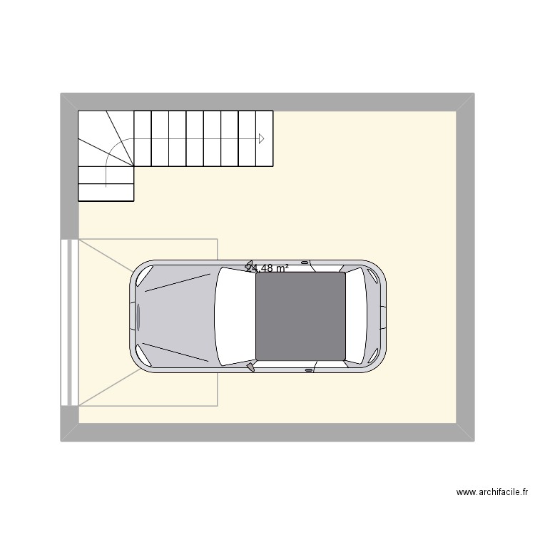Ryerson2. Plan de 1 pièce et 24 m2