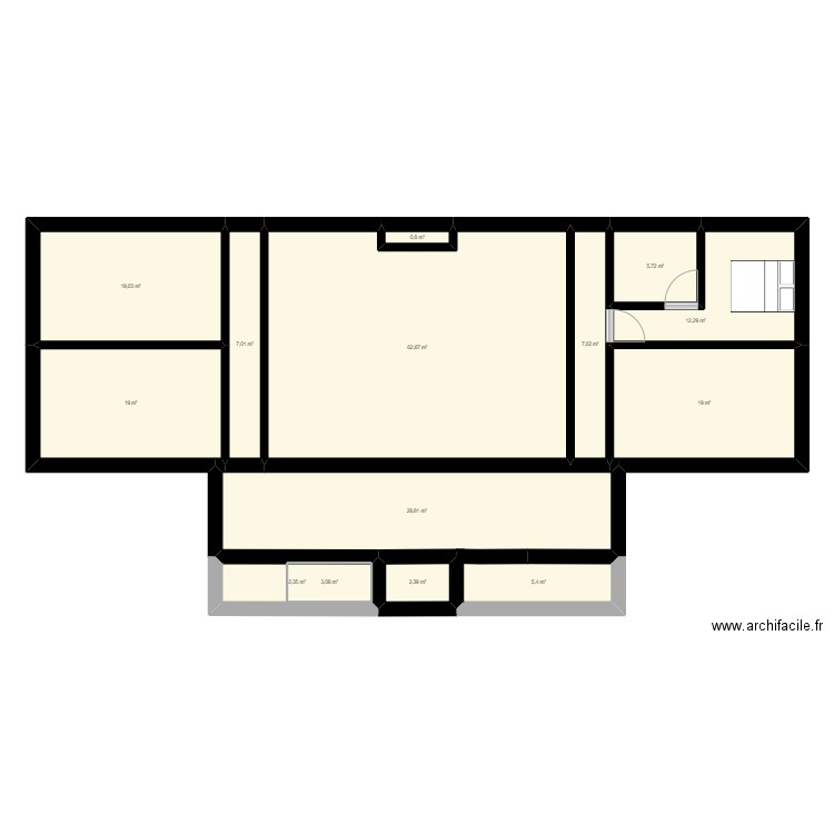 Manoir XXL. Plan de 59 pièces et 676 m2