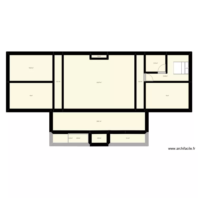 Manoir XXL. Plan de 