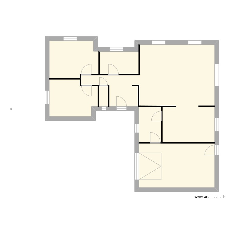 Projet final. Plan de 1 pièce et 133 m2
