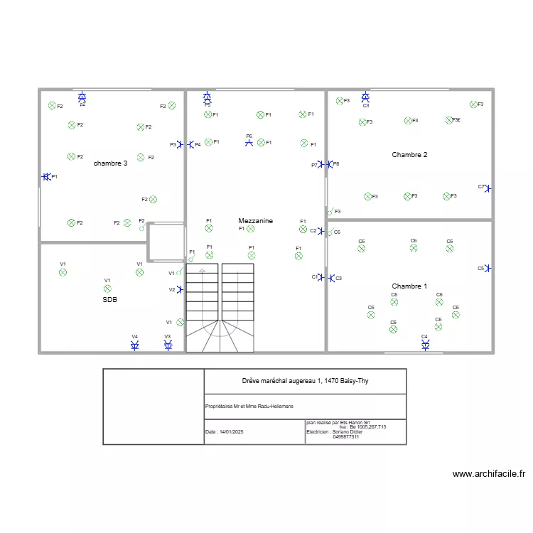 &eacute;tage baisy thy. Plan de 