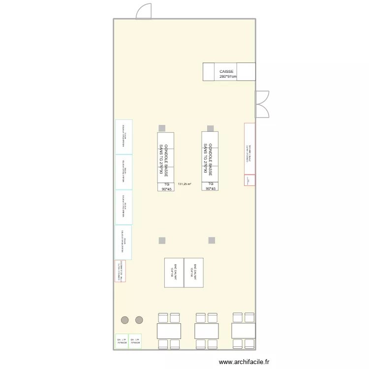 PAMPROUXV2. Plan de 1  et 131 m²