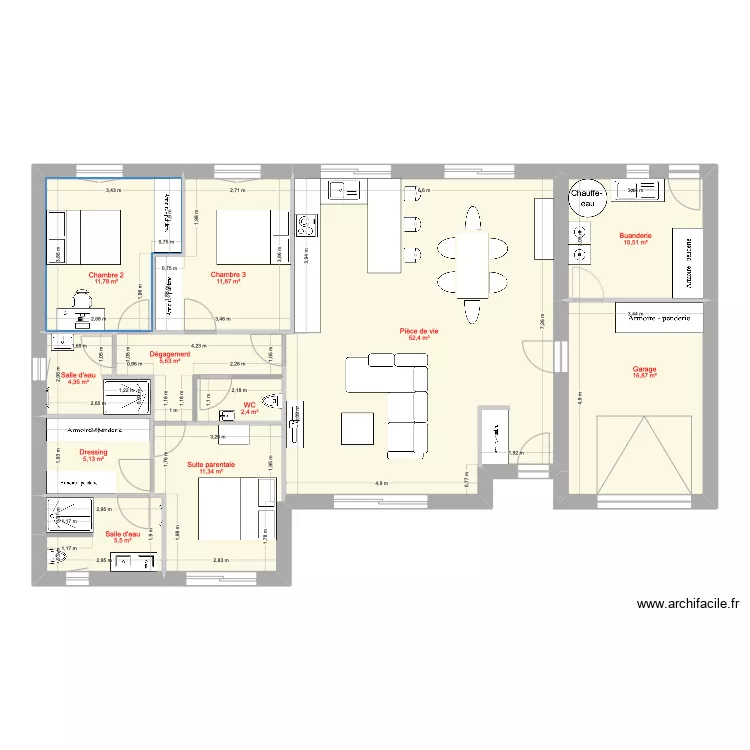 Maison Auberives. Plan de 