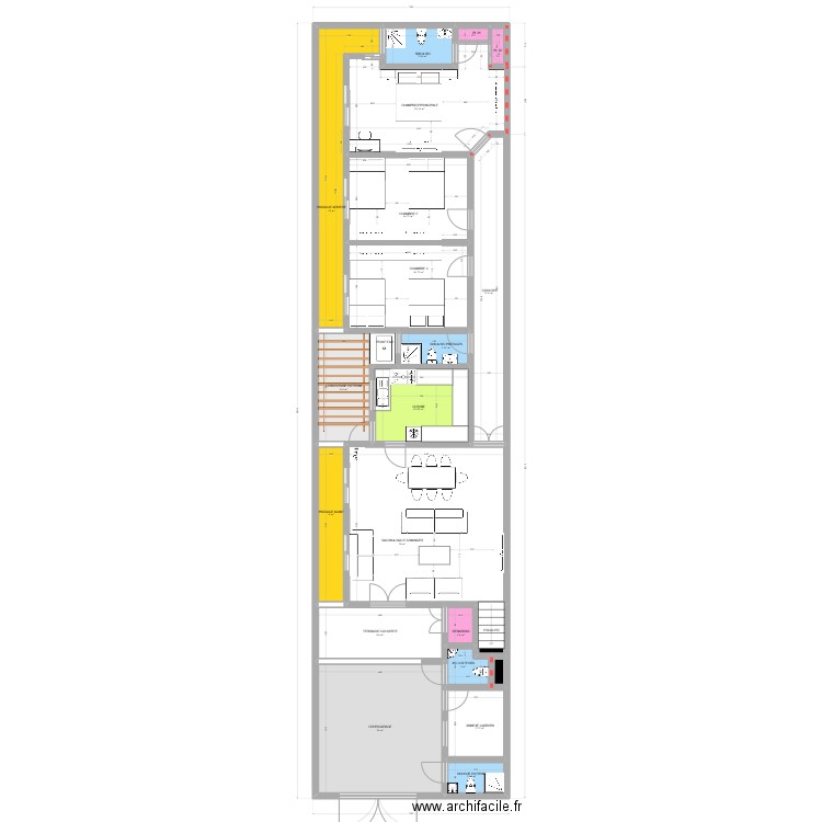 MMA PROJECT. Plan de 201 pièces et 2188 m2