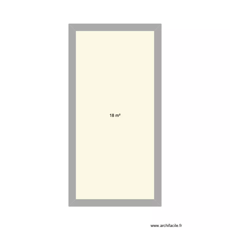 Roiffieux new. Plan de 1  et 18 m²