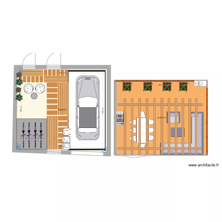 Maison Fontenay extérieurs. Plan de Maison Fontenay extérieurs. Plan de