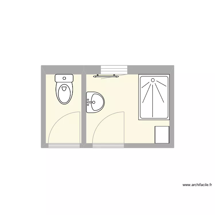 RY actuel. Plan de 2  et 4 m²