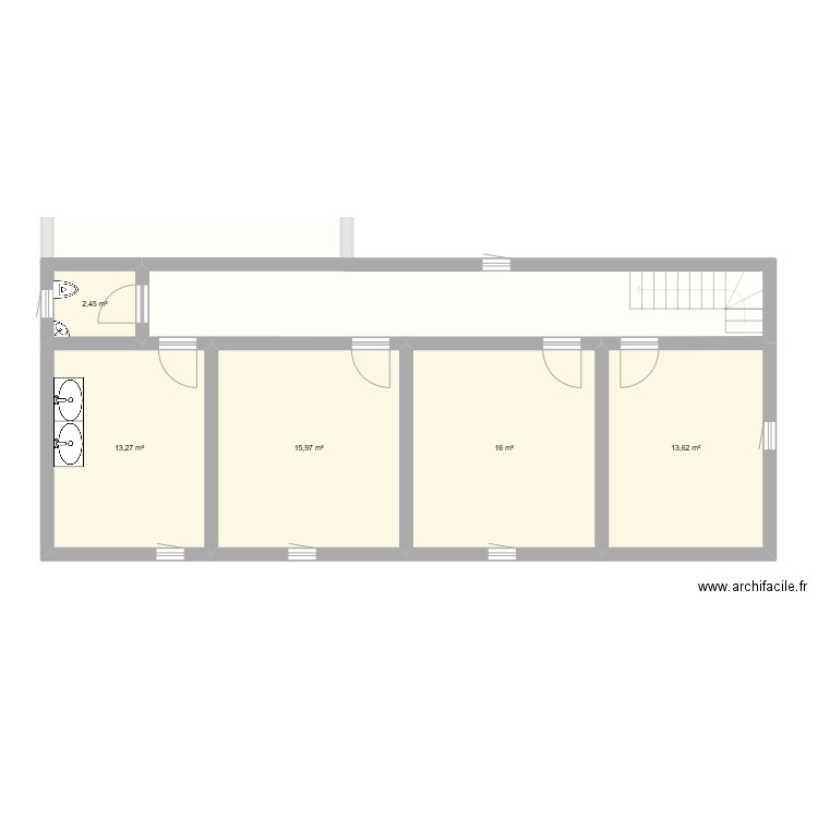 maison. Plan de 8 pièces et 179 m2