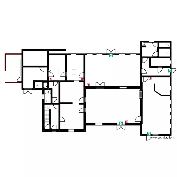 Restaurant St Aigny. Plan de 12  et 234 m²