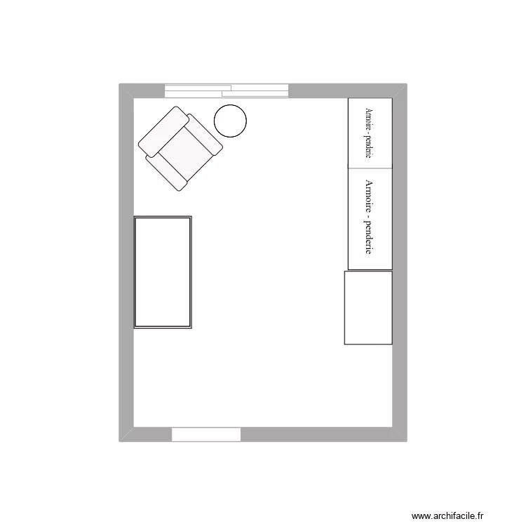 Chambre bébé. Plan de Chambre bébé. Plan de