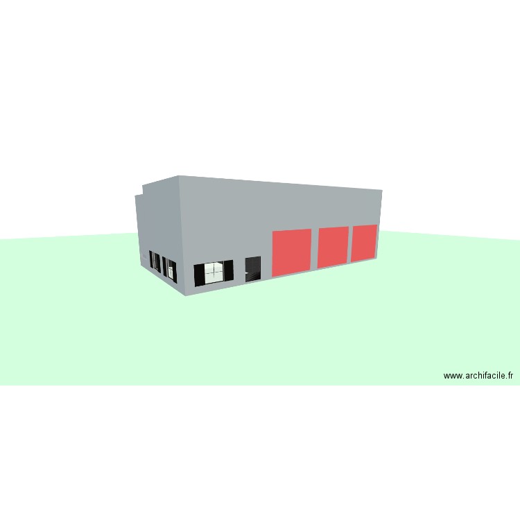 HANGAR Pont Rouge. Plan de 3 pièces et 115 m2