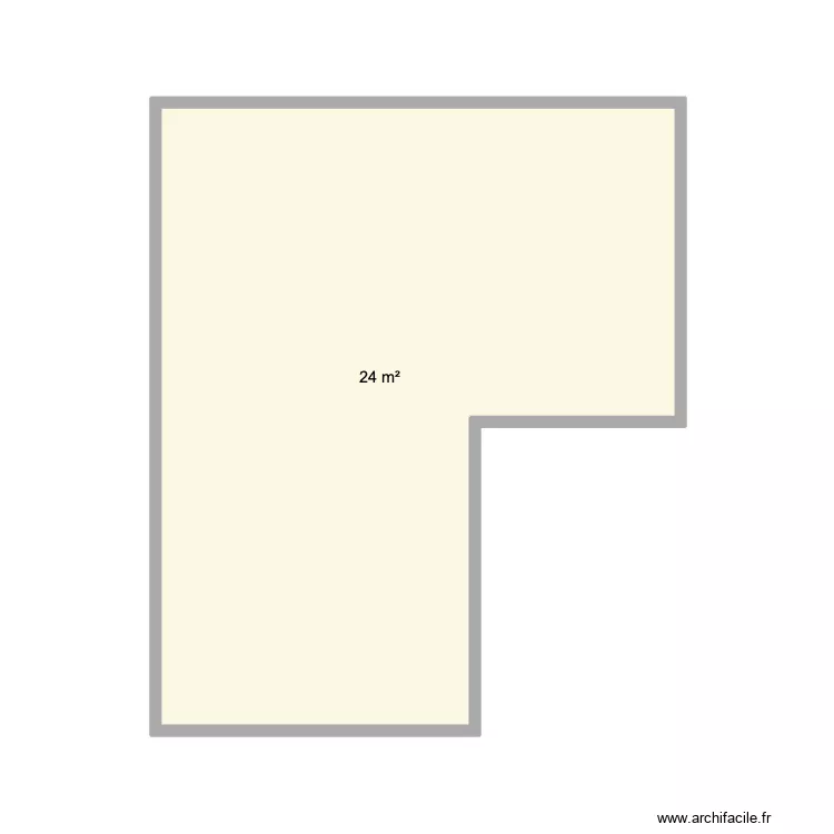 Plan salon dauphinois. Plan de 1 Pièce et 24 m² Plan salon dauphinois. Plan de 1 Pièce et 24 m²