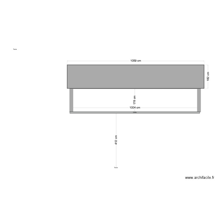 facade  ouest semi enterrée. Plan de 0 pièce et 0 m2