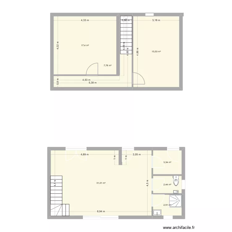 maison jeremy. Plan de 7 et 80 m² maison jeremy. Plan de 7 et 80 m²