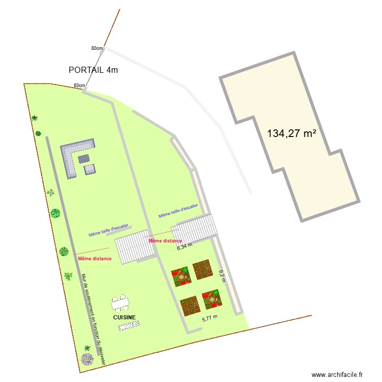 Talus 2. Plan de 4 pièces et 143 m2