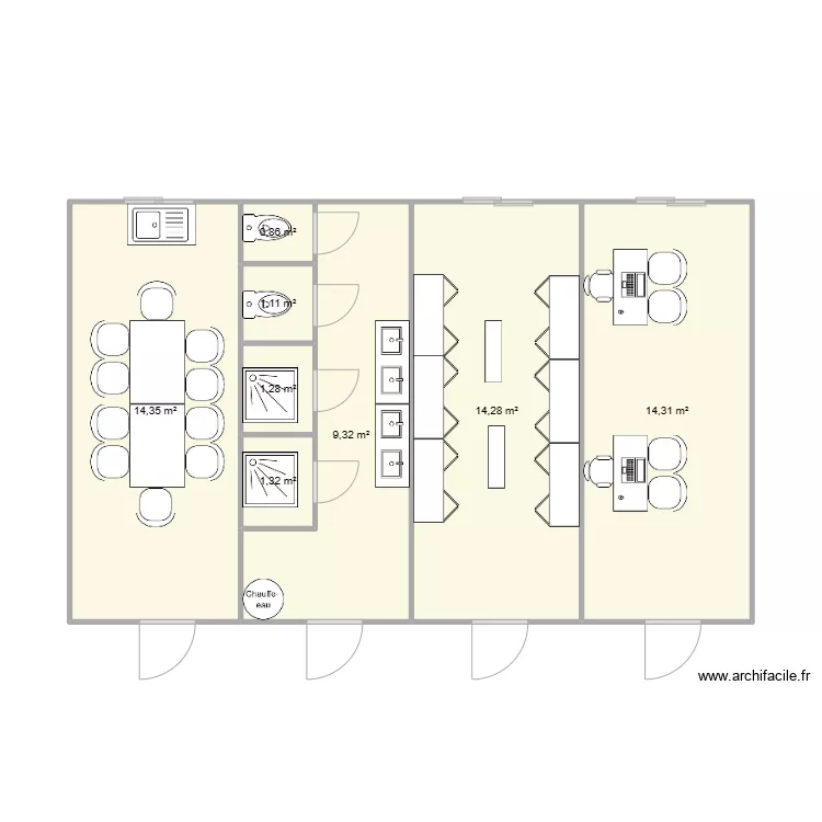 6GS CHANTIER LA MOTTE SERVOLEX 73290. Plan de 