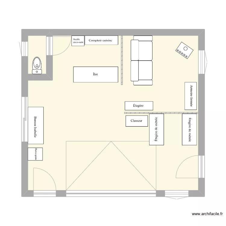 Garage Denis. Plan de 