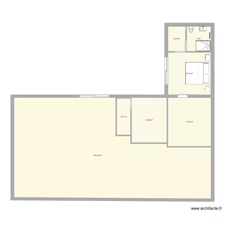 Agrandissement St Mo. Plan de 