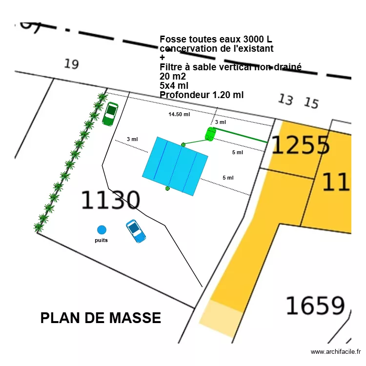 Juzdzewski Filtre &agrave; sable. Plan de 