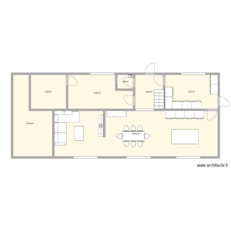 maison rez de chaussée. Plan de 0 pièce et 0 m2
