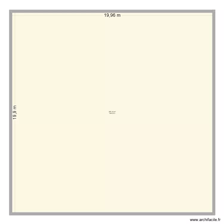 chambre salon. Plan de 