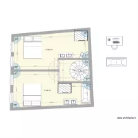 Plan &eacute;tage garage r&eacute;
