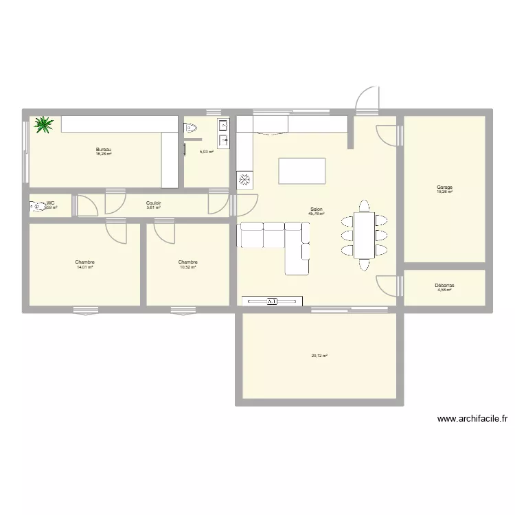Maison 100m2 3. Plan de 10 pièces et 142 m² Maison 100m2 3. Plan de 10 pièces et 142 m²