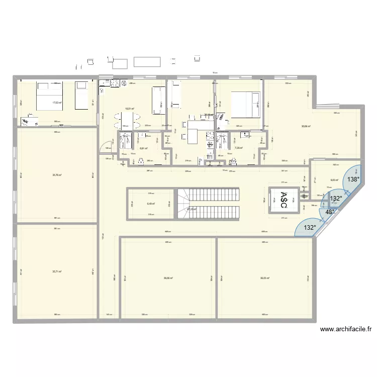 r&eacute;novation appartement. Plan de 